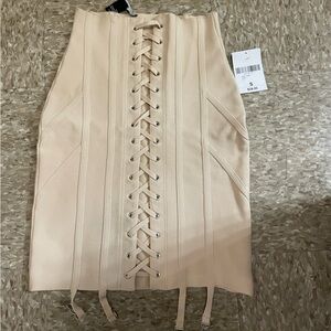 Forever 21 beige knee length skirt